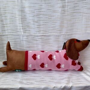 Humane World for Animals Valentine Dachshund Pillow | NWT